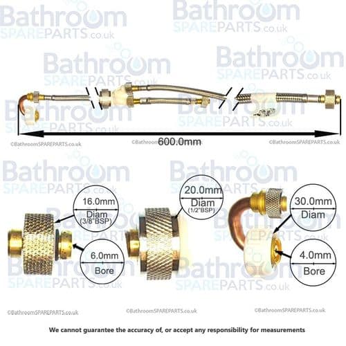 Geberit Sigma 08 Braided Hose 242.823.00.1
