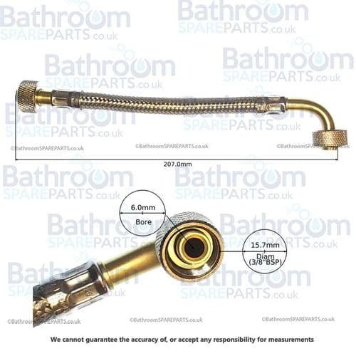 Geberit Sigma 08 Braided Hose 243.357.00.1