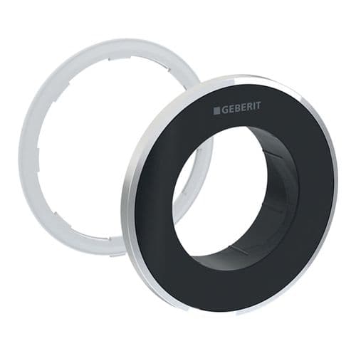 Geberit Type 01 Black/Chrome Concealed Actuator Collar 242.963.KM.1