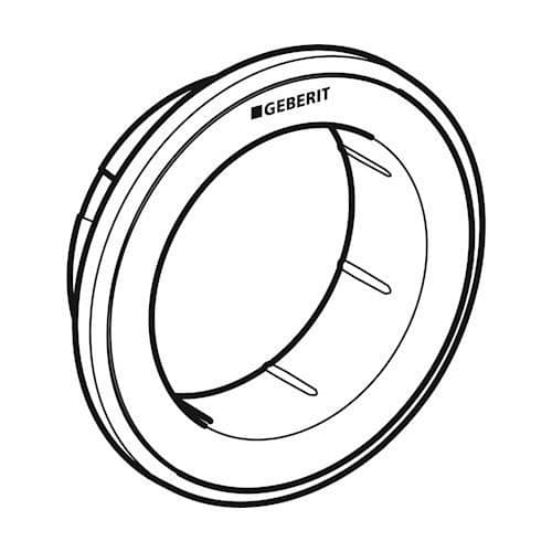 Geberit Type 10 Black/Chrome Furniture Actuator Collar 242.964.KM.1