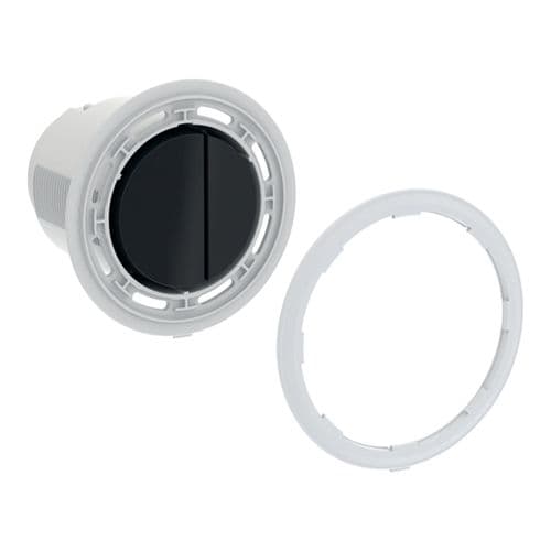 Geberit Type 10 Black/Chrome Remote Dual Flush Actuator 243.398.KM.1