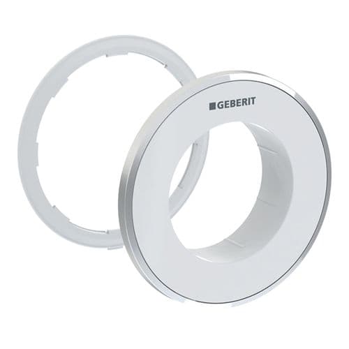 Geberit Type 10 White/Chrome Concealed Actuator Collar 242.963.KJ.1