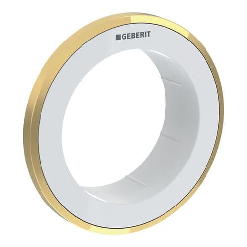 Geberit Type 10 White/Gold Furniture Actuator Collar 242.964.KK.1 (1)