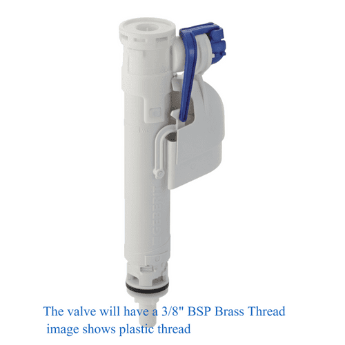 Geberit Type 360 Bottom Entry Fill Valve — 3/8" Brass Tail 281.214.00.1