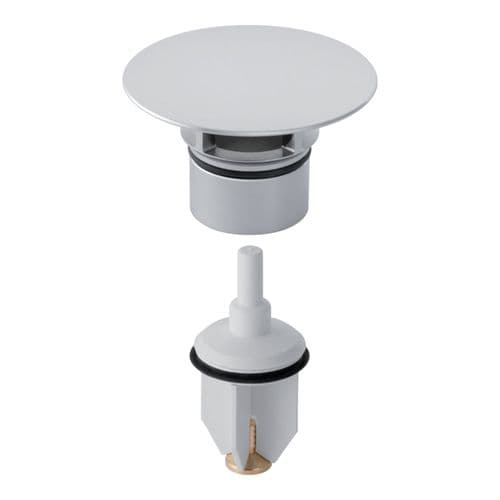 Geberit Valve Cover with Plug Gloss Chrome-Plated 240.750.21.1