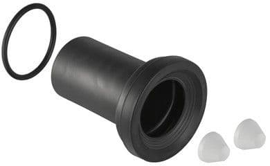 Geberit WC Collar with Cover Caps Roll Ring Chromium-Plated 90mm 152.487.46.1