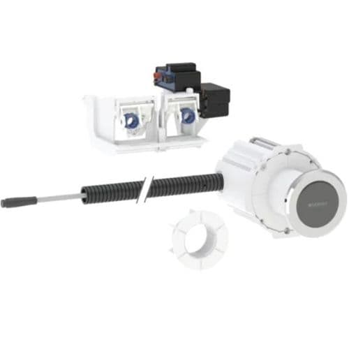 Geberit WC Flush Control with Electronic Flush Actuation, Mains Operation, Dual Flush, 115.936.SN.6