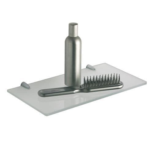 Gedy Artemis Glass Shelf 30cm Chrome 2119/30-00