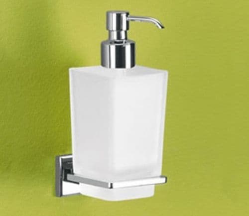 Gedy Colorado Frosted Glass Soap Dispenser Chrome 6981-13