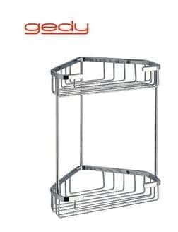 Gedy Double Corner Basket Chrome 2481-13