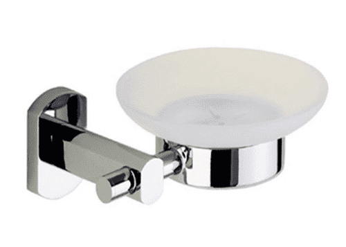 Gedy Edera Frosted Glass Soap Dish Chrome EP11-13
