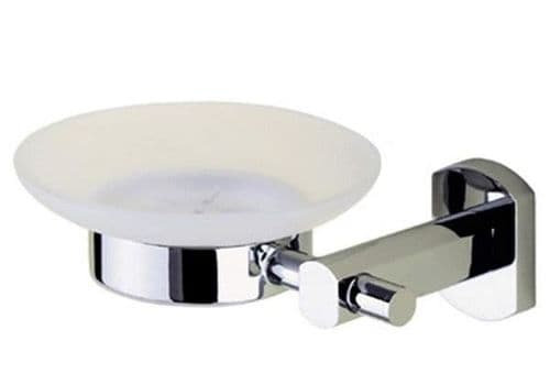 Gedy Edera Frosted Glass Soap Dish Chrome EP11-13
