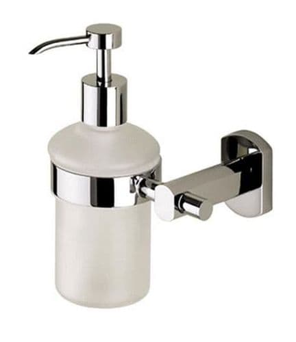 Gedy Edera Frosted Glass Soap Dispenser Chrome EP81-13