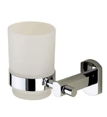 Gedy Edera Frosted Glass Tumbler Holder Chrome EP10-13