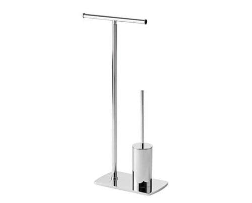 Gedy Florida Toilet Roll Holder & Toilet Brush Chrome 7332-13