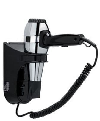 Gedy Grecale Hair Dryer With Shaver Socket Black/Chrome 5054-43