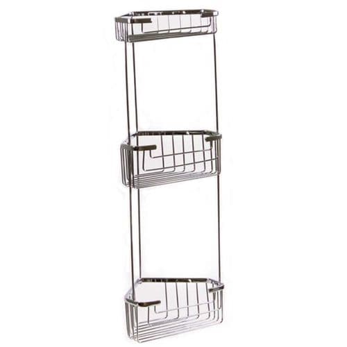 Gedy Triple Corner Basket Chrome 2484-13