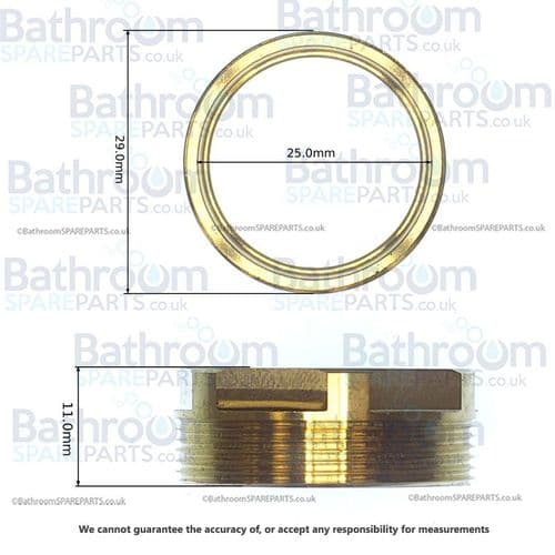 Gessi Cartridge Clamping Ring Nut RIR0696