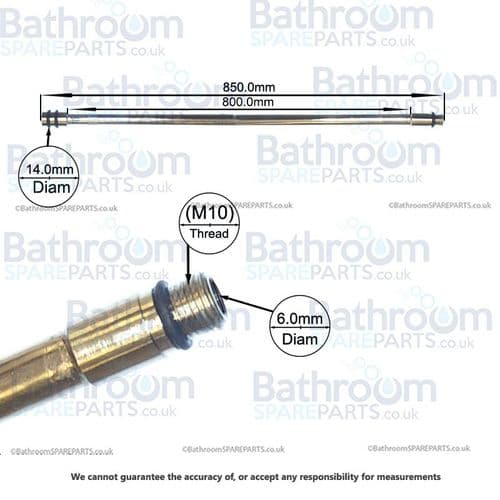Gessi Cold Feed Pipe For Free Standing Bath Mixer SP00083