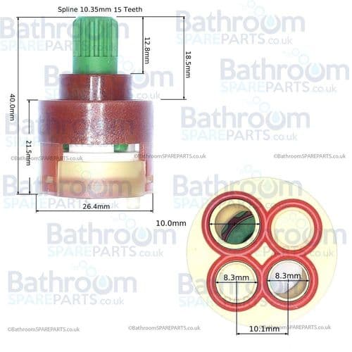 Gessi Eclix 09257 2-Way Diverter Part Number 01726