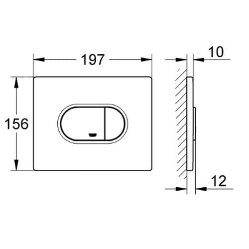 Grohe Arena Cosmopolitan  Plate Chrome 38858000