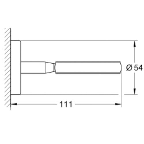 Grohe Baucosmopolitan Glass Soap Dish Holder Chrome 40585001