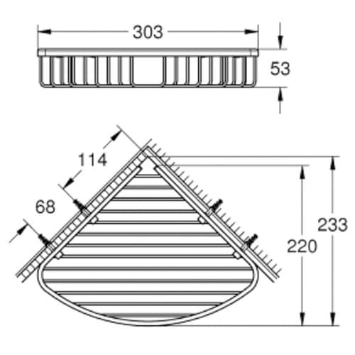 Grohe Baucosmopolitan Soap Wire Basket Chrome 40663001