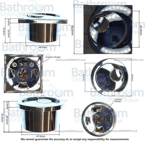 Grohe Chrome Push Button 49538000