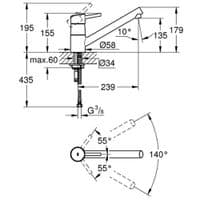 Grohe Concetto Single-lever Kitchen Sink  32659DC1