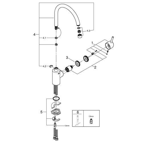 Grohe Concetto Single-lever Kitchen Sink 32661DC1