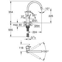 Grohe Concetto Single-lever Kitchen Sink 32661DC3