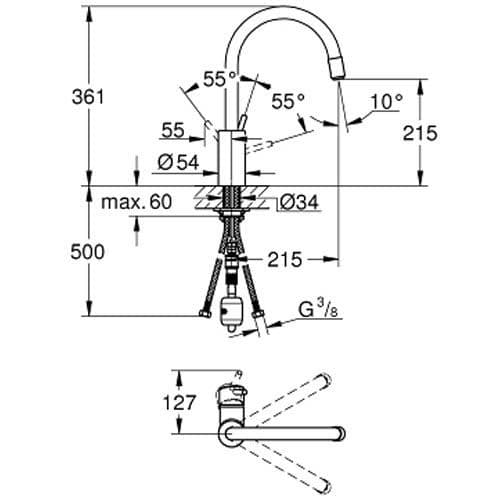 Grohe Concetto Single-lever Kitchen Sink 32663001