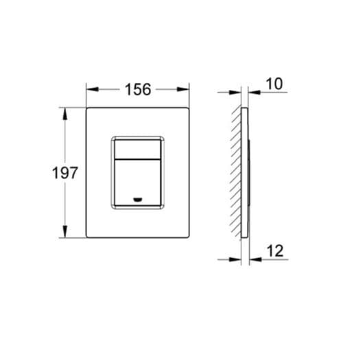 Grohe Cosmopolitan Print Plate Chrome 38732000