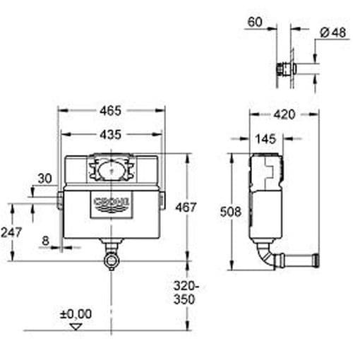 Grohe Eau2 Cistern 38691000