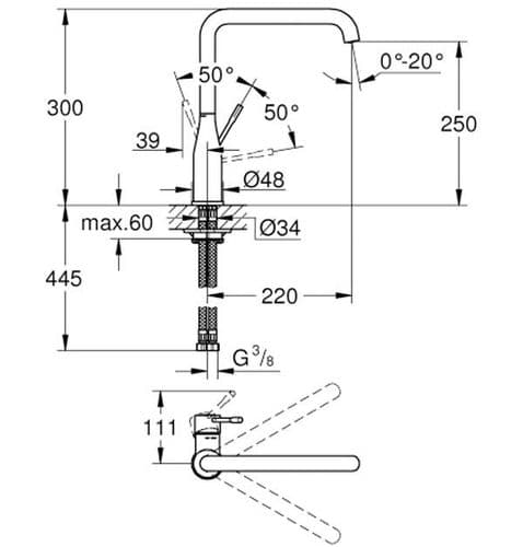 Grohe Essence Single-lever Kitchen Sink Mixer 30269A00