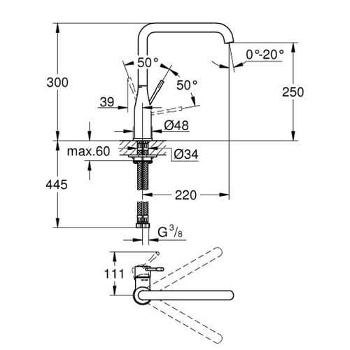 Grohe Essence Single-lever Kitchen Sink Mixer 30269AL0