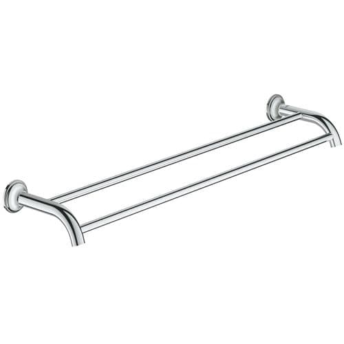 Grohe Essentials Authentic Double Towel Rail 62cm Chrome 40654001