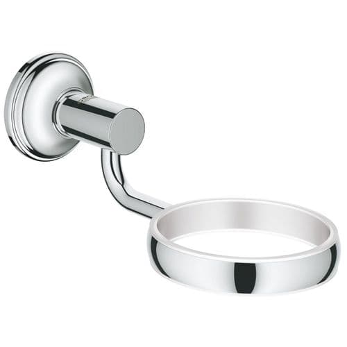 Grohe Essentials Authentic Glass Soap Dish Holder Chrome 40652001