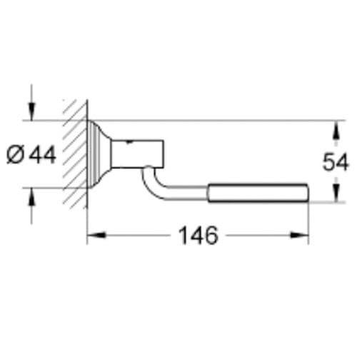 Grohe Essentials Authentic Glass Soap Dish Holder Chrome 40652001