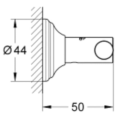 Grohe Essentials Authentic Robe Hook Chrome 40656001
