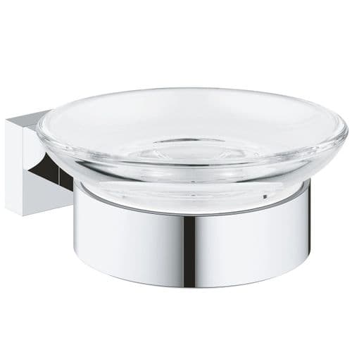 Grohe Essentials Cube Soap Dish with Holder Chrome 40754001
