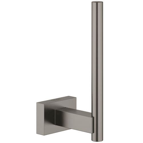 Grohe Essentials Cube Spare Toilet Paper Holder Brushed Hard Graphite 40623AL1