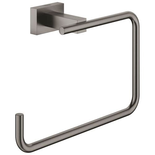 Grohe Essentials Cube Towel Ring Brushed Hard Graphite 40510AL1