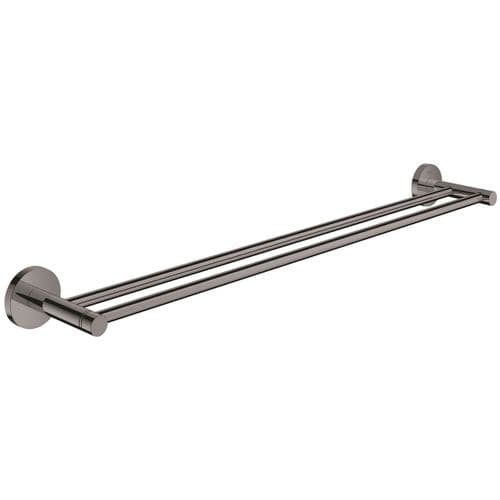 Grohe Essentials Double Towel Rail 65cm Hard Graphite 40802A01