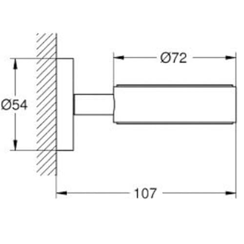 Grohe Essentials Glass Soap Dish Holder Brushed Cool Sunrise 40369GN1