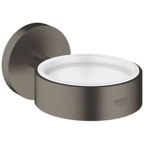 Grohe Essentials Glass Soap Dish Holder Brushed Hard Graphite 40369AL1