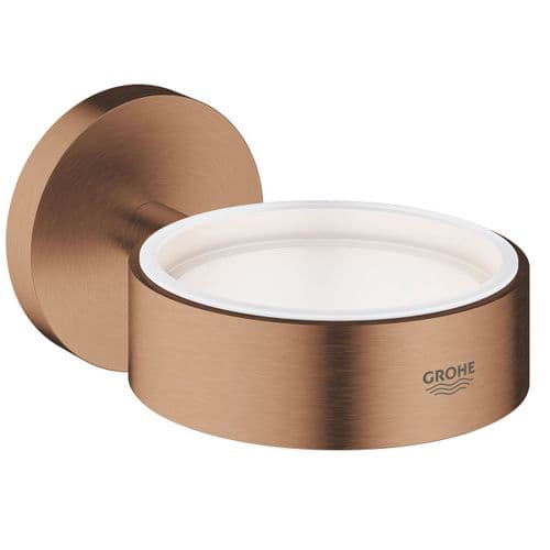 Grohe Essentials Glass Soap Dish Holder Brushed Warm Sunset 40369DL1