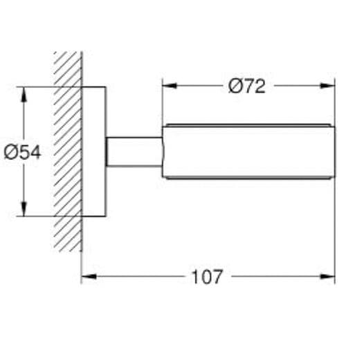 Grohe Essentials Glass Soap Dish Holder Matte Black 1024662430
