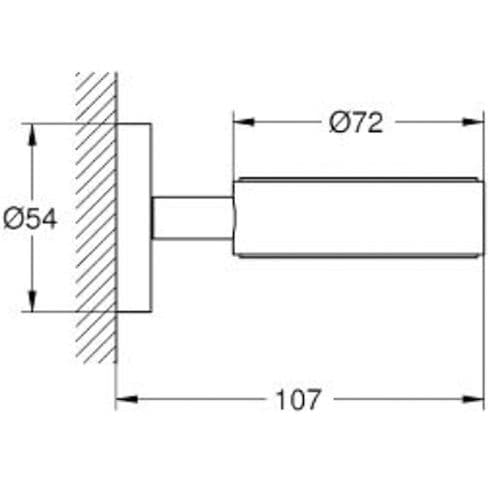 Grohe Essentials Glass Soap Dish Holder Supersteel 40369DC1