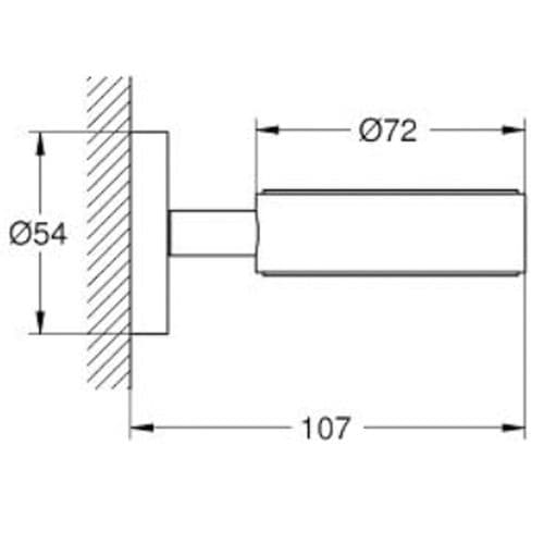 Grohe Essentials Glass Soap Dish Holder Warm Sunset 40369DA1